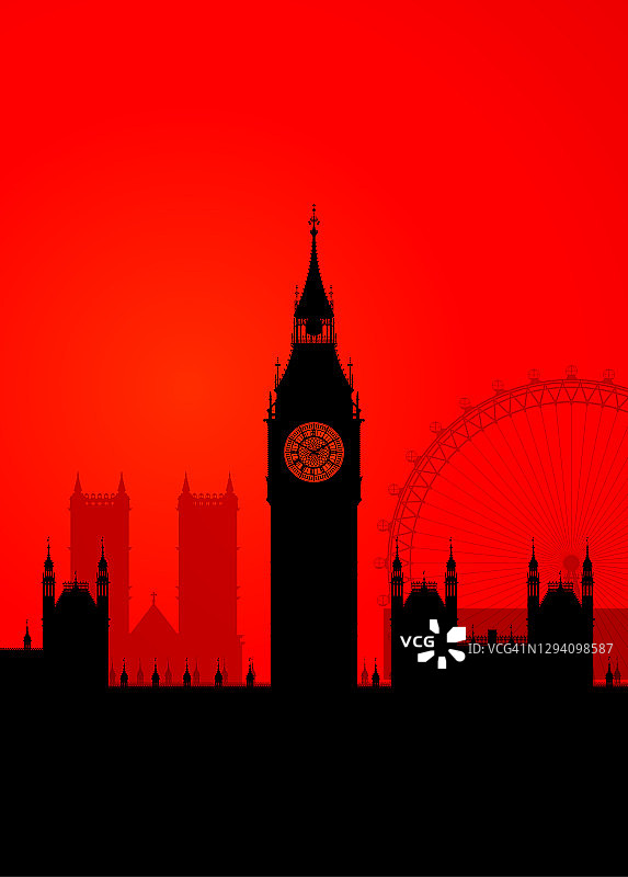 伦敦红色图片素材