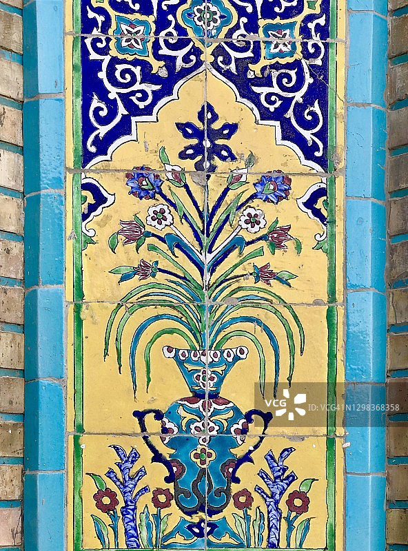 瓦莱在伊朗马沙德的haram建筑群和伊玛目礼萨神殿工作图片素材