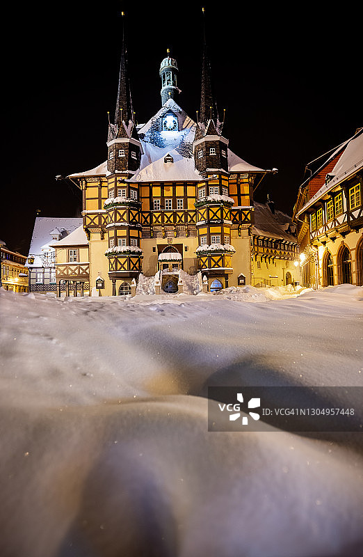 德国Wernigerode冬季集市图片素材