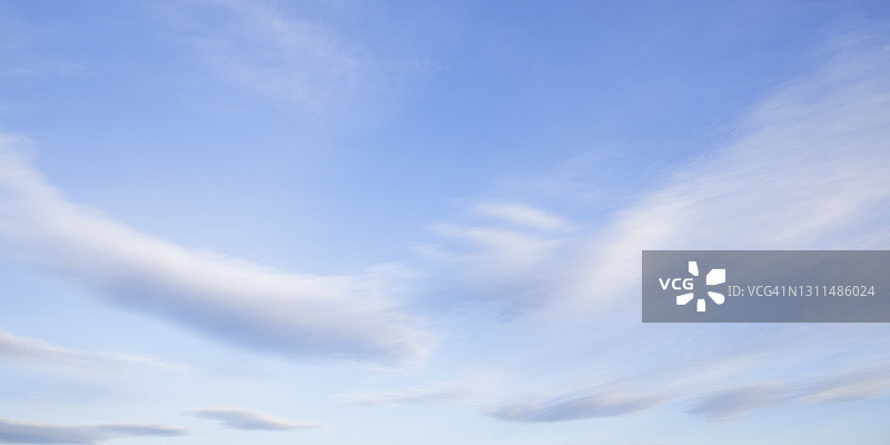 蓝天白云的全景图图片素材