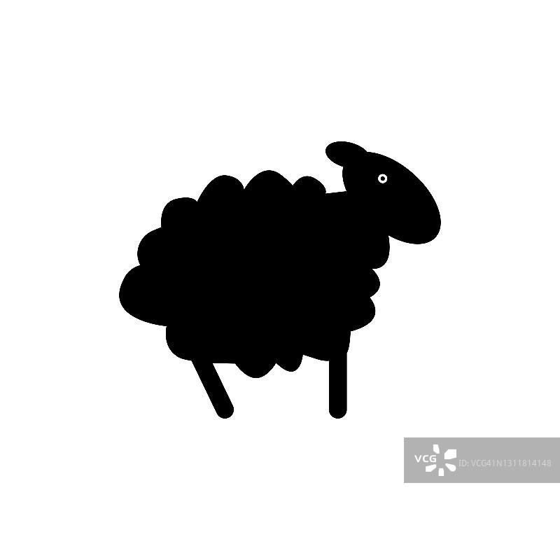 绵羊图标为网络和移动图片素材