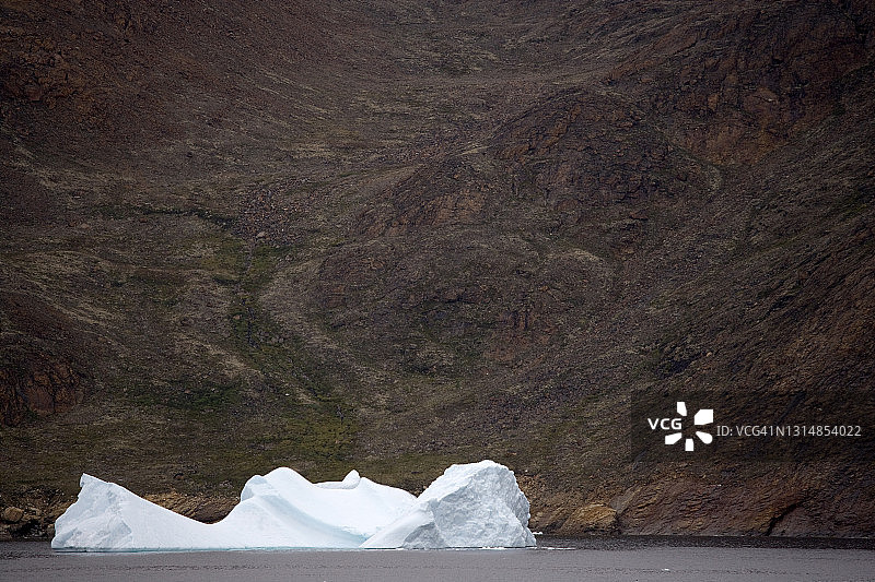 格陵兰巴芬湾的冰山图片素材