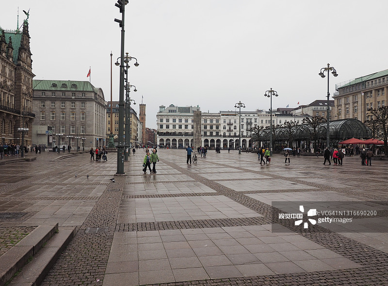 汉堡市政厅市场广场图片素材