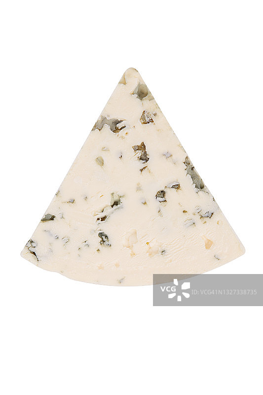蓝色奶酪孤立在白色背景图片素材