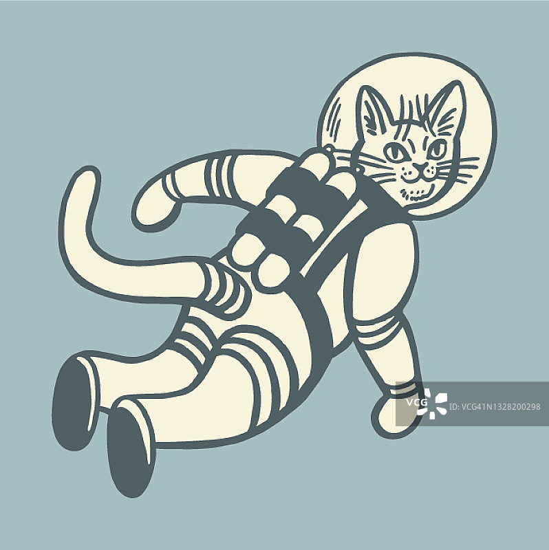 宇航员的猫图片素材