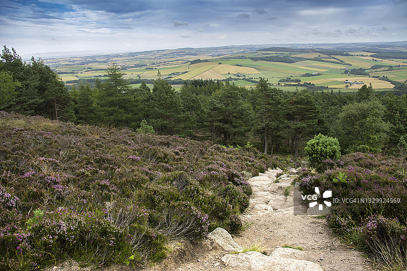 凯恩戈姆国家公园的徒步旅行路线。阿伯丁郡,苏格兰,英国图片素材