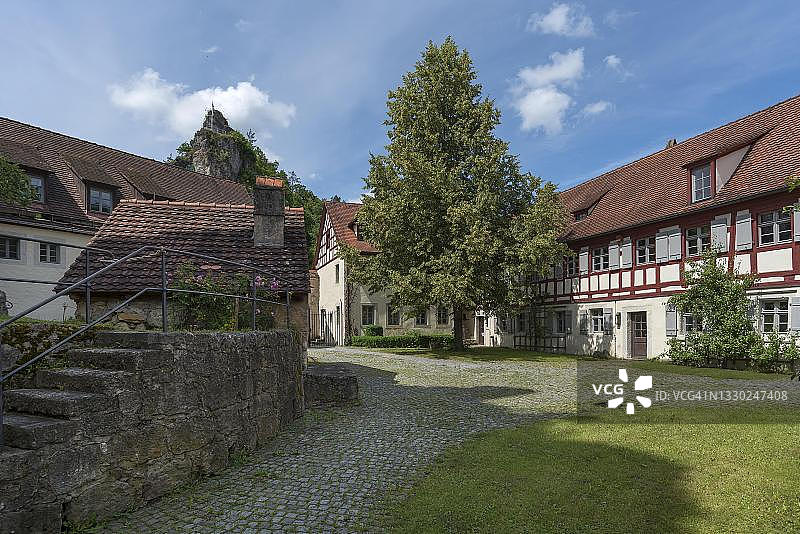 德国巴伐利亚州，图埃赫斯菲尔德，上弗朗科尼亚，犹太教堂，今天的弗朗科尼亚瑞士博物馆图片素材