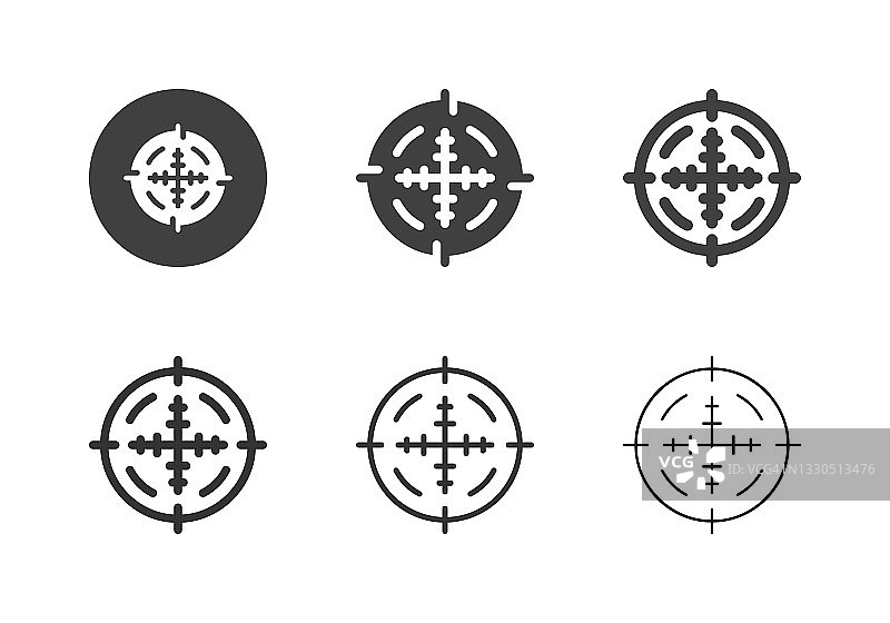 狙击手目标图标-多系列图片素材