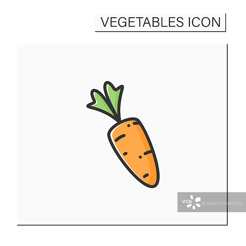 胡萝卜颜色图标图片素材
