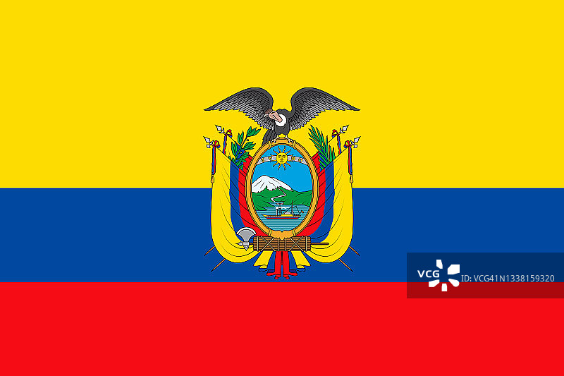 厄瓜多尔共和国国旗图片素材