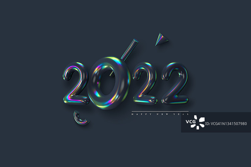 2022年新年标志。图片素材