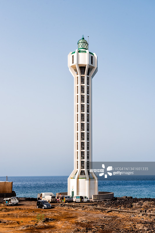 蓬塔熔岩灯塔在拉帕尔马，加那利群岛图片素材