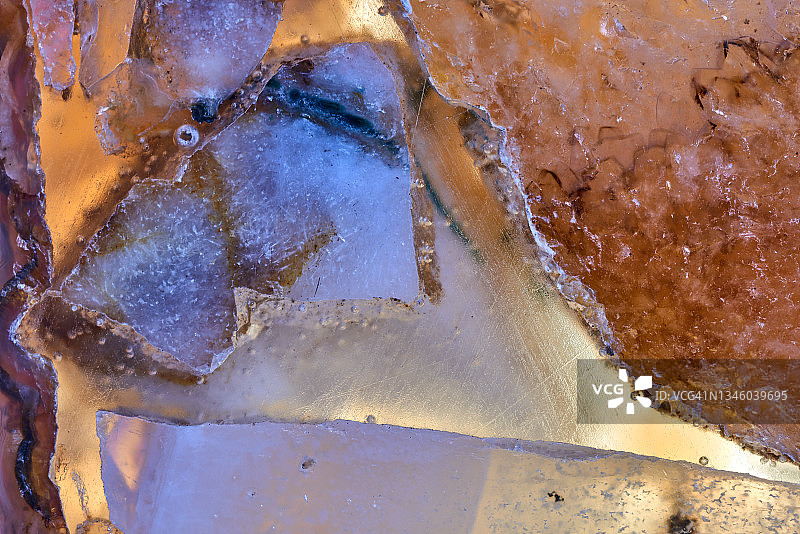 自然模式水晶拍摄的背景。图片素材