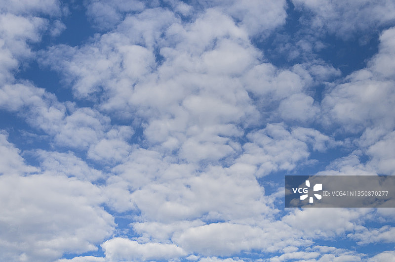 蓝天上的层状高积云图片素材