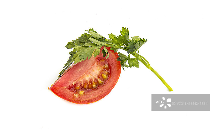 番茄蔬菜和欧芹叶图片素材