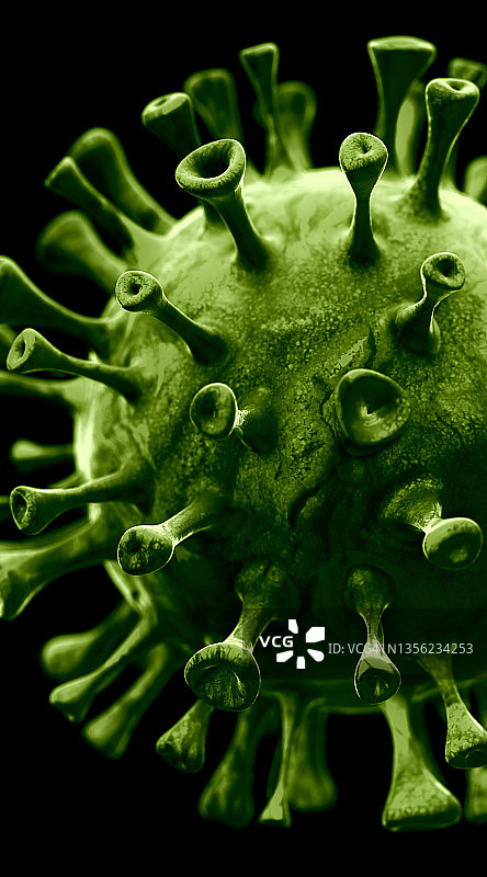 冠状病毒的宏图片素材