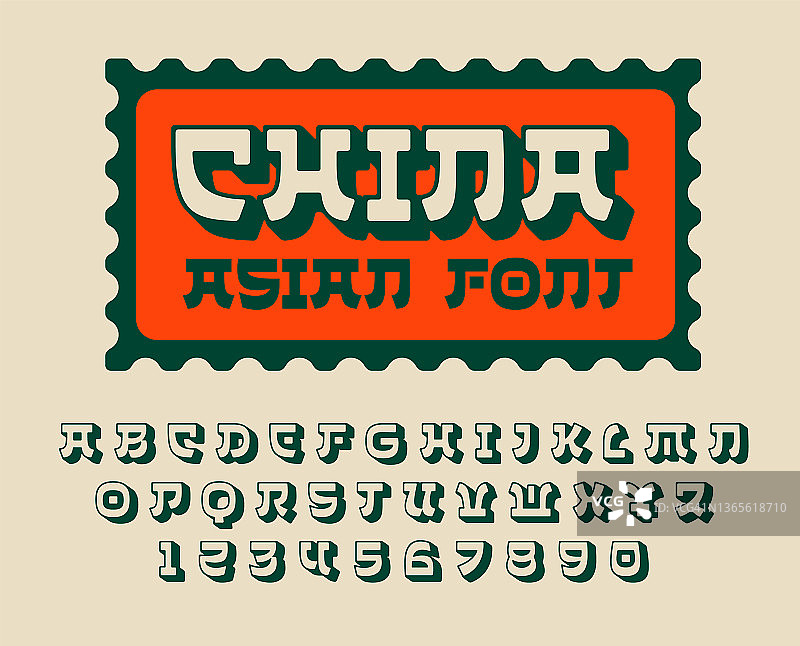 中国亚洲字母字体图片素材