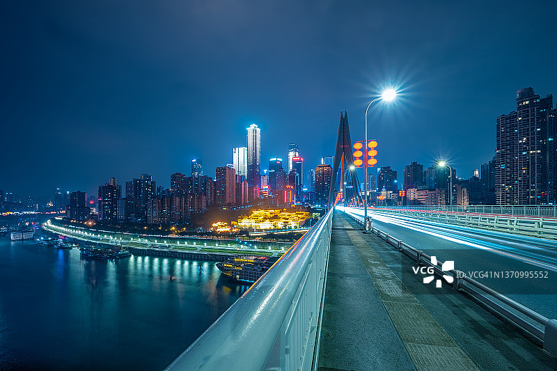 重庆河滨夜景图片素材