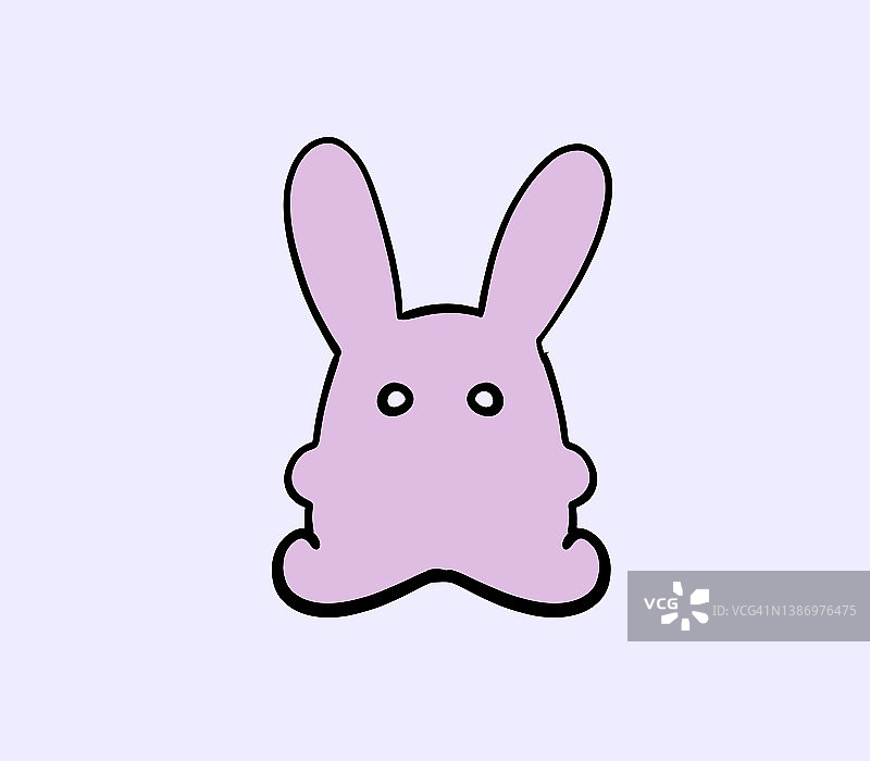 粉色小兔子图片素材