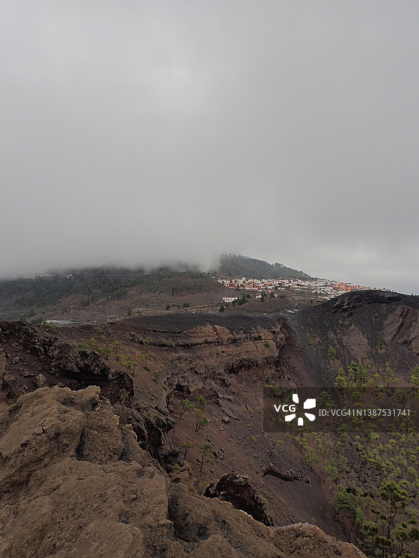 圣安东尼奥火山口。拉帕尔马，加那利群岛图片素材