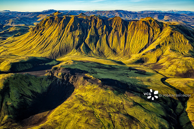 空中陆地国家公园，冰岛，火山，欧洲图片素材