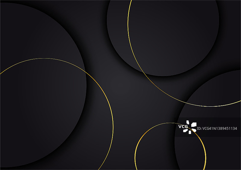 豪华抽象金黑色封面设计背景图片素材