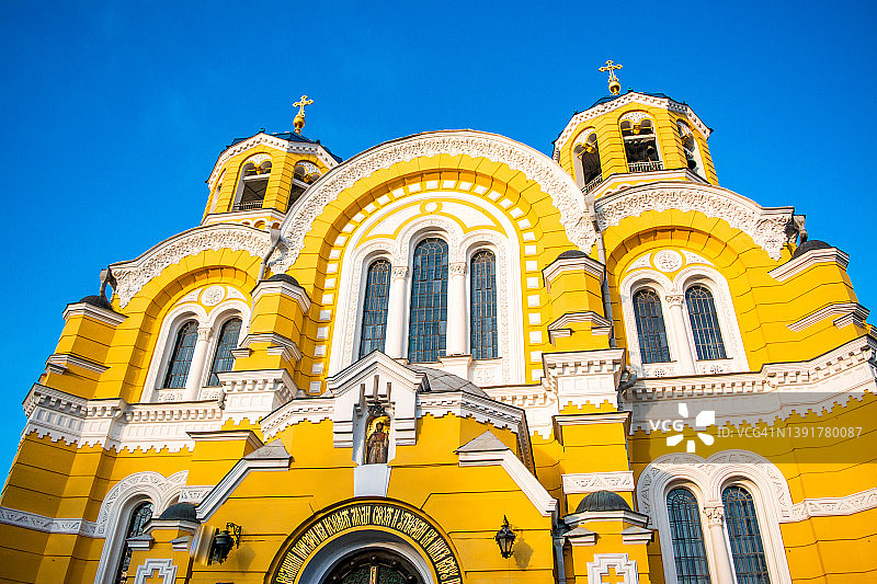 基辅，乌克兰，圣沃洛迪米尔大教堂图片素材