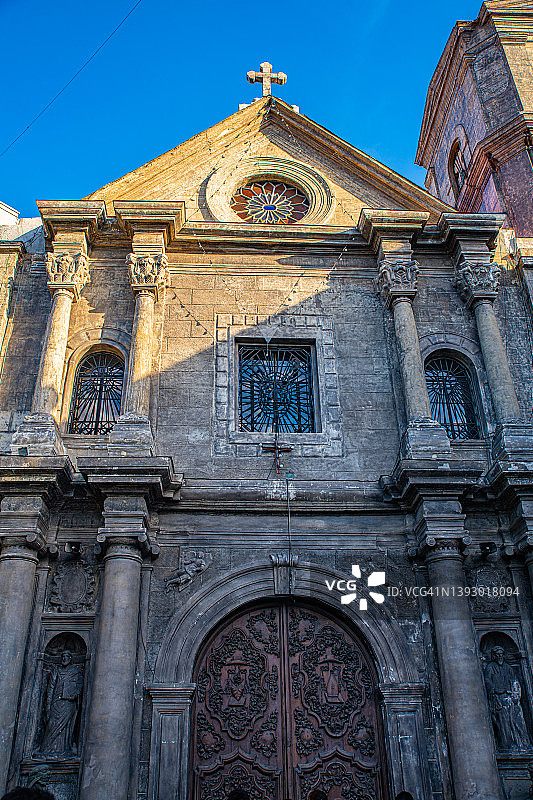菲律宾马尼拉，历史悠久的圣奥古斯丁教堂图片素材