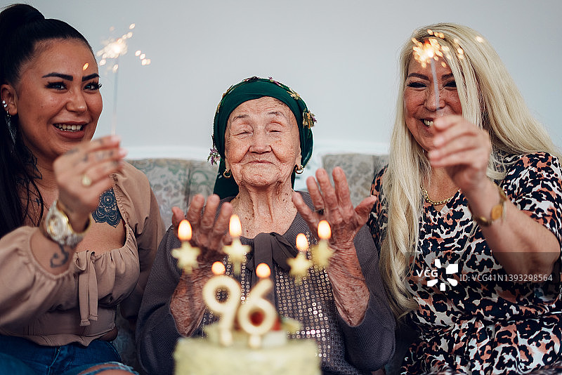庆祝96岁奶奶的生日图片素材