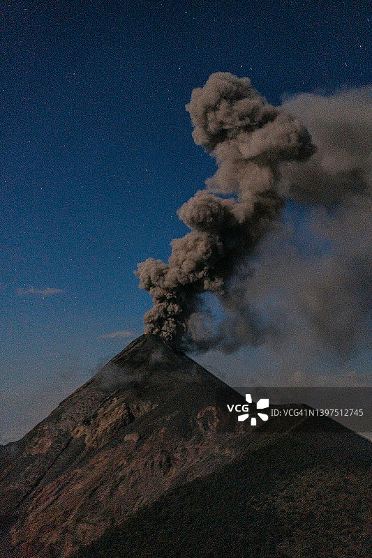 危地马拉富埃戈火山爆发图片素材