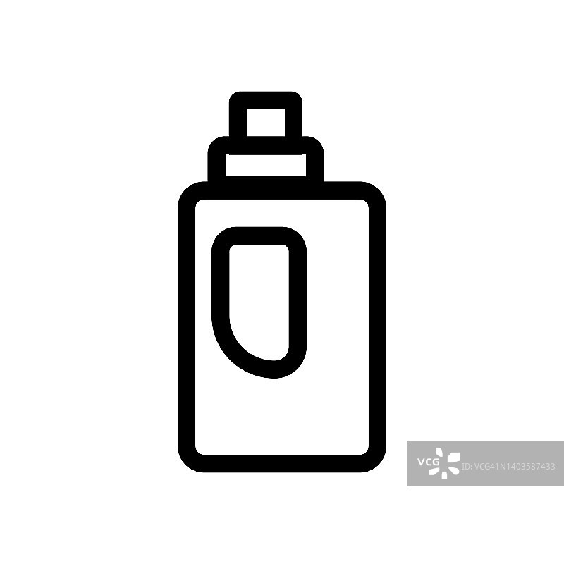 洗衣液瓶子图标。沐浴皂和洗发水瓶。向量。图片素材