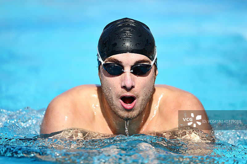 游泳-男子游泳运动员图片素材