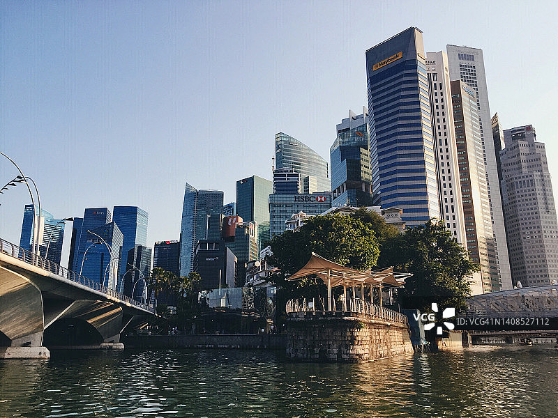 新加坡的天际线图片素材