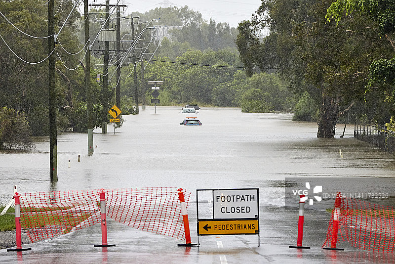 澳大利亚洪水由于La Niña图片素材