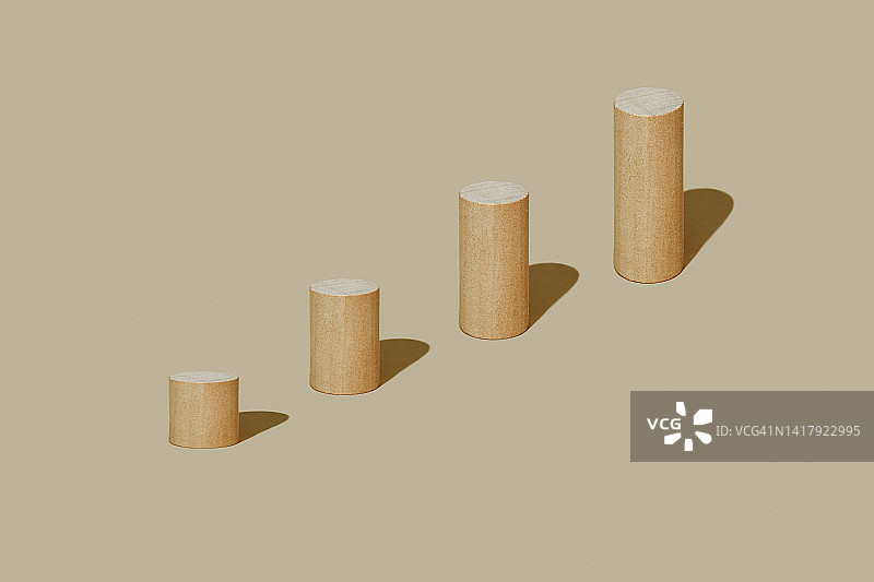 不同长度的圆柱形积木图片素材