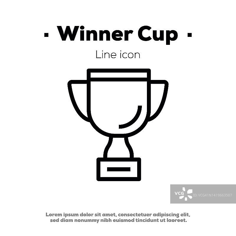 Winner Cup Line图标图片素材