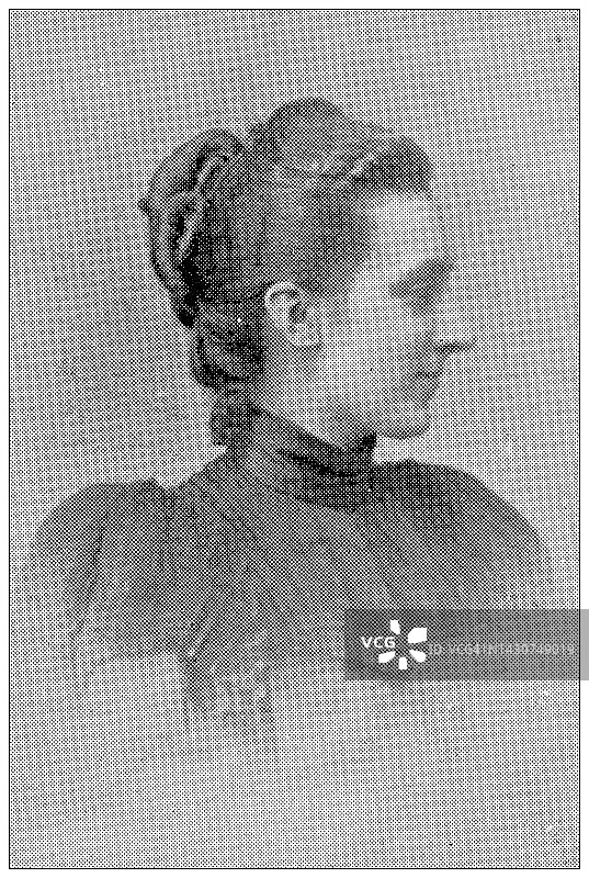 古董图片:巴扎尔德拉Charité火灾在巴黎，1897年的受害者:苏珊娜·科迪翁图片素材