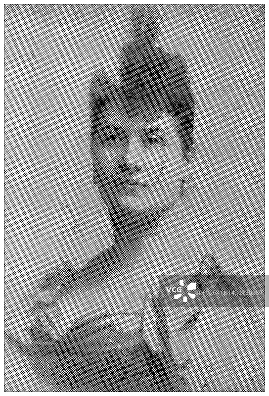 古董图片:巴扎尔德拉Charité火灾在巴黎，1897年的受害者:雅克·奥斯曼夫人图片素材