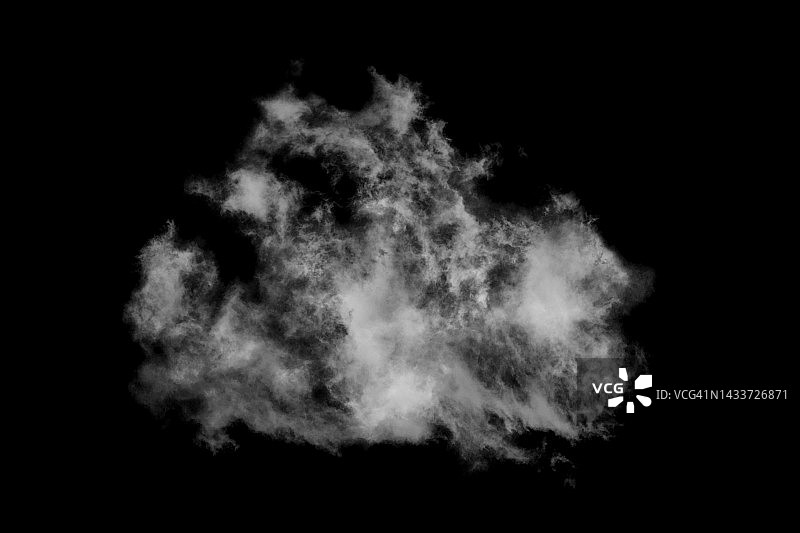 纹理云，抽象的黑色，孤立的黑色背景图片素材