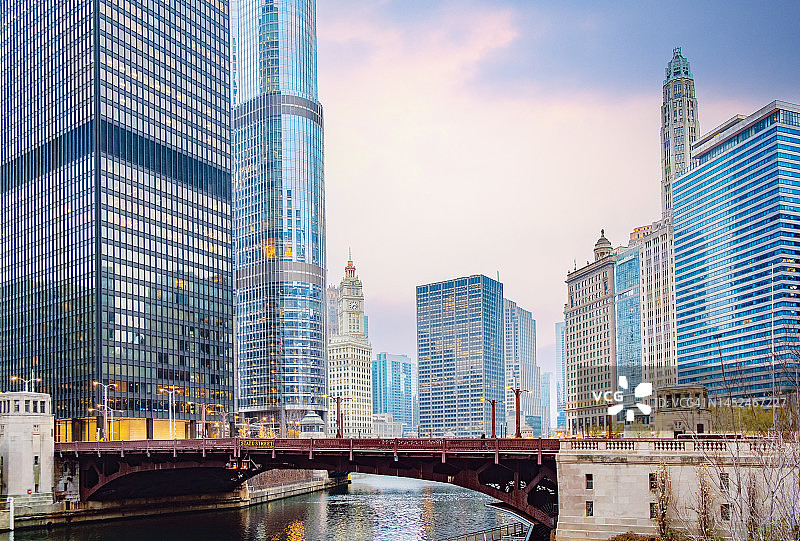 芝加哥的城市图片素材