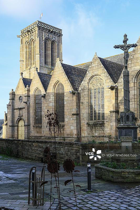Saint-Jean-du-Baly教堂，拉尼昂老城，装甲部，布列塔尼-布雷日大区，法国图片素材