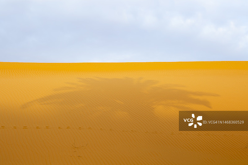 空旷的沙漠，蓝天图片素材