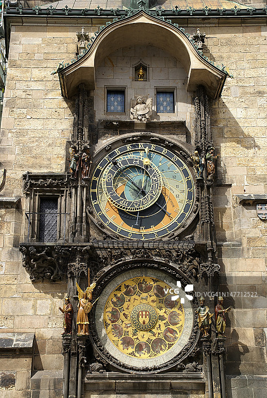 布拉格的天文钟，捷克共和国图片素材