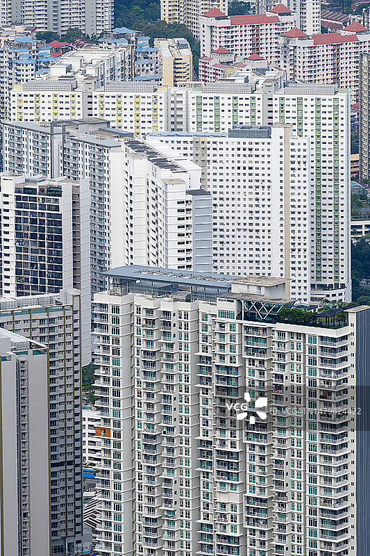 槟城人口稠密地区的高楼大厦图片素材