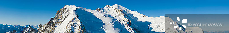 勃朗峰峰会马西夫全景图片素材