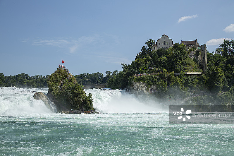 瑞士。莱茵河瀑布图片素材