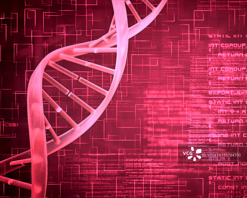 粉色DNA螺旋背景方块图片素材