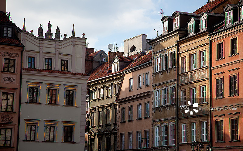 华沙老城图片素材