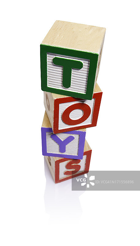 玩具木块立方体(剪切路径)图片素材