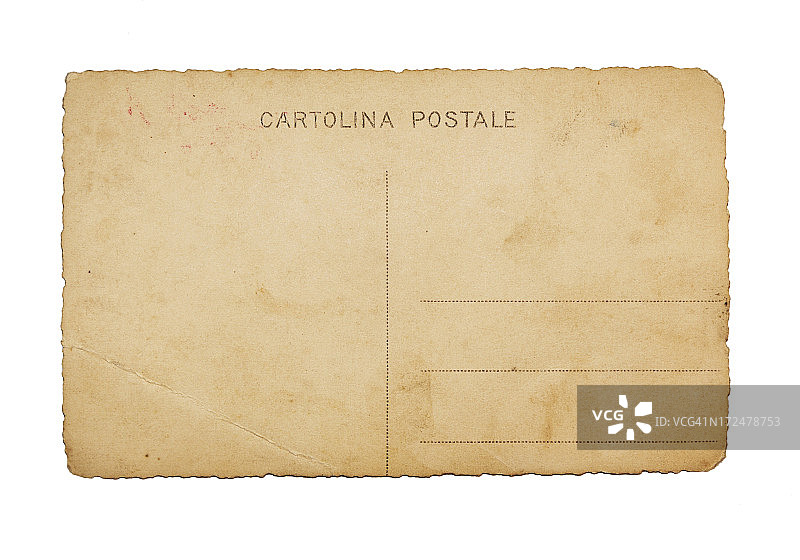 Cartolina Postale复古旧明信片回来图片素材